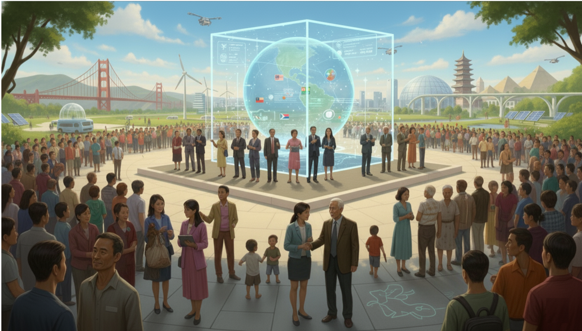 Portada de la estación Nosotros y la Geopolítica