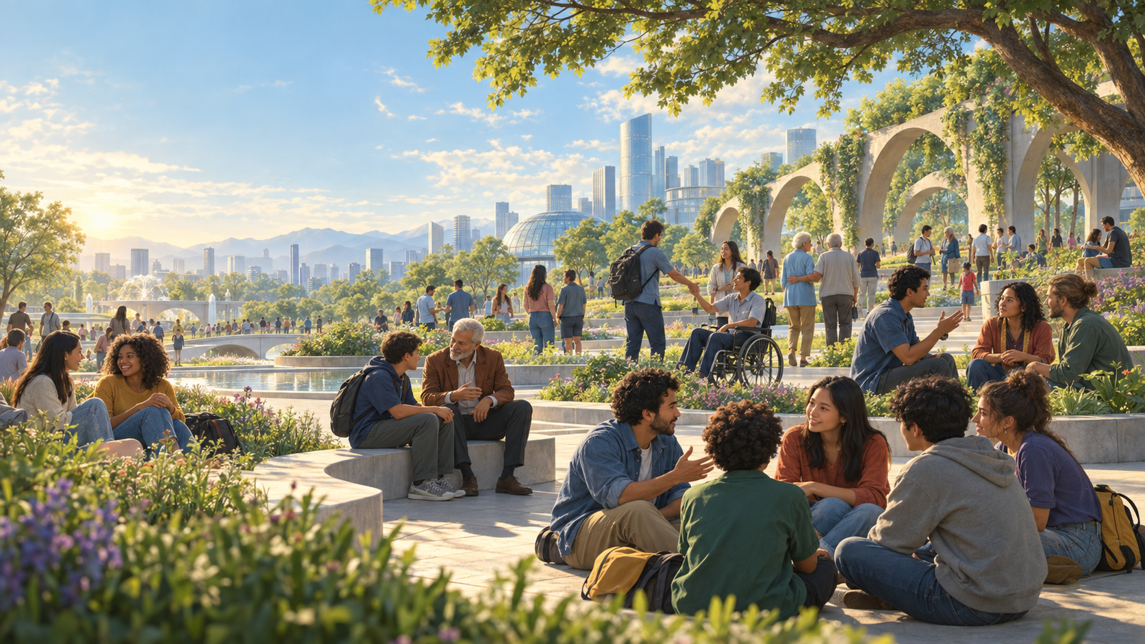 Portada de la estación Nosotros de Exploración de Nuevos Mundos